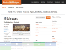 Tablet Screenshot of medievalmiddleages.com
